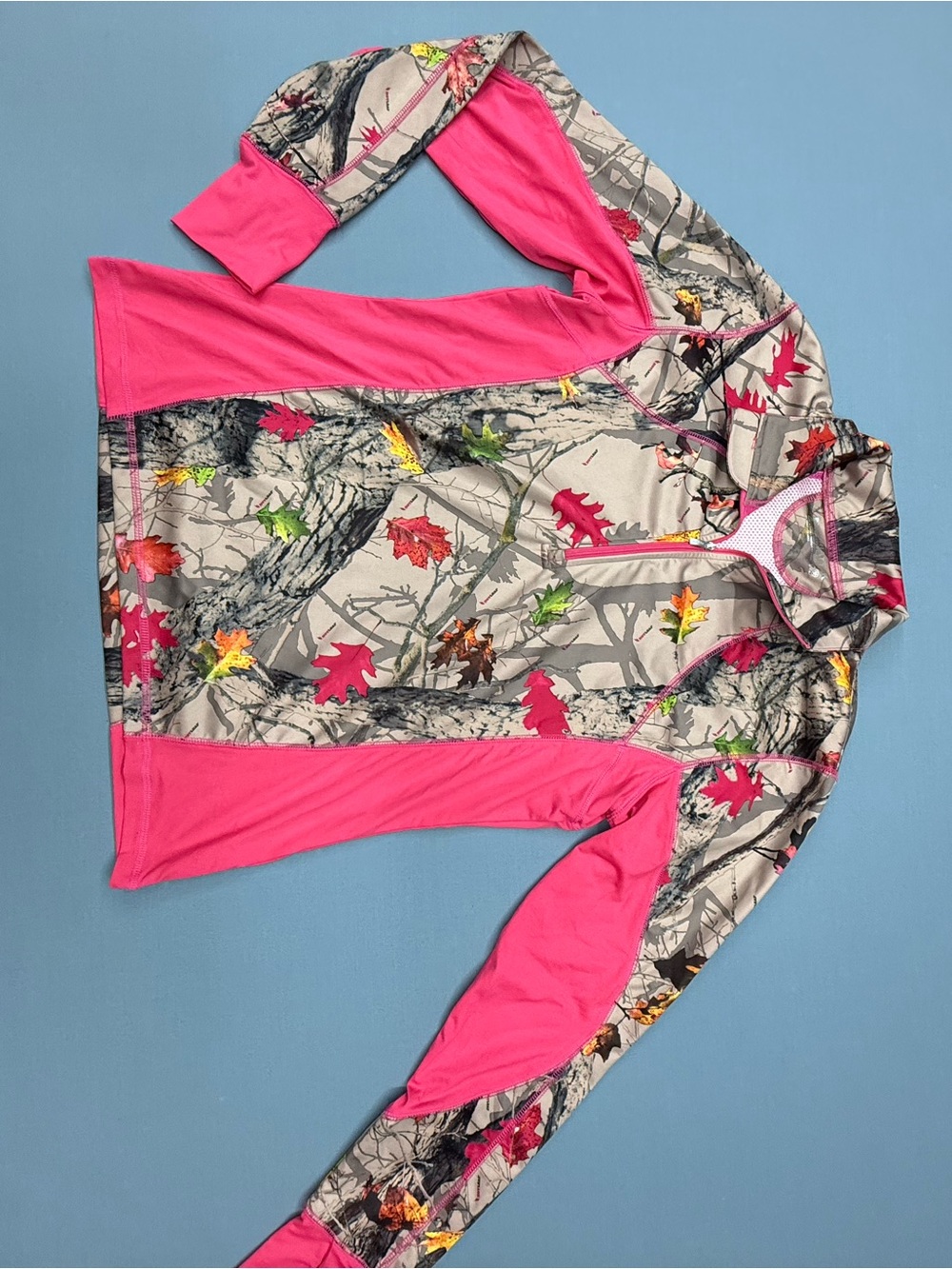 Ariat Tek Camo Leaf Quarter-Zip Active Top